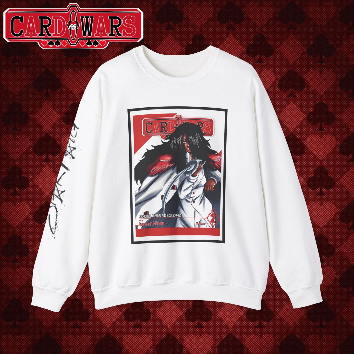 STXRPXTCH: Card Wars Manga Cover Sweatshirt Volume 2- Ace of Diamonds