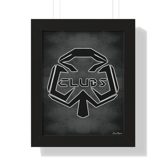 STXRPXTCH Card Wars-Clubs Syndicate Framed Vertical Poster 11in x 14in