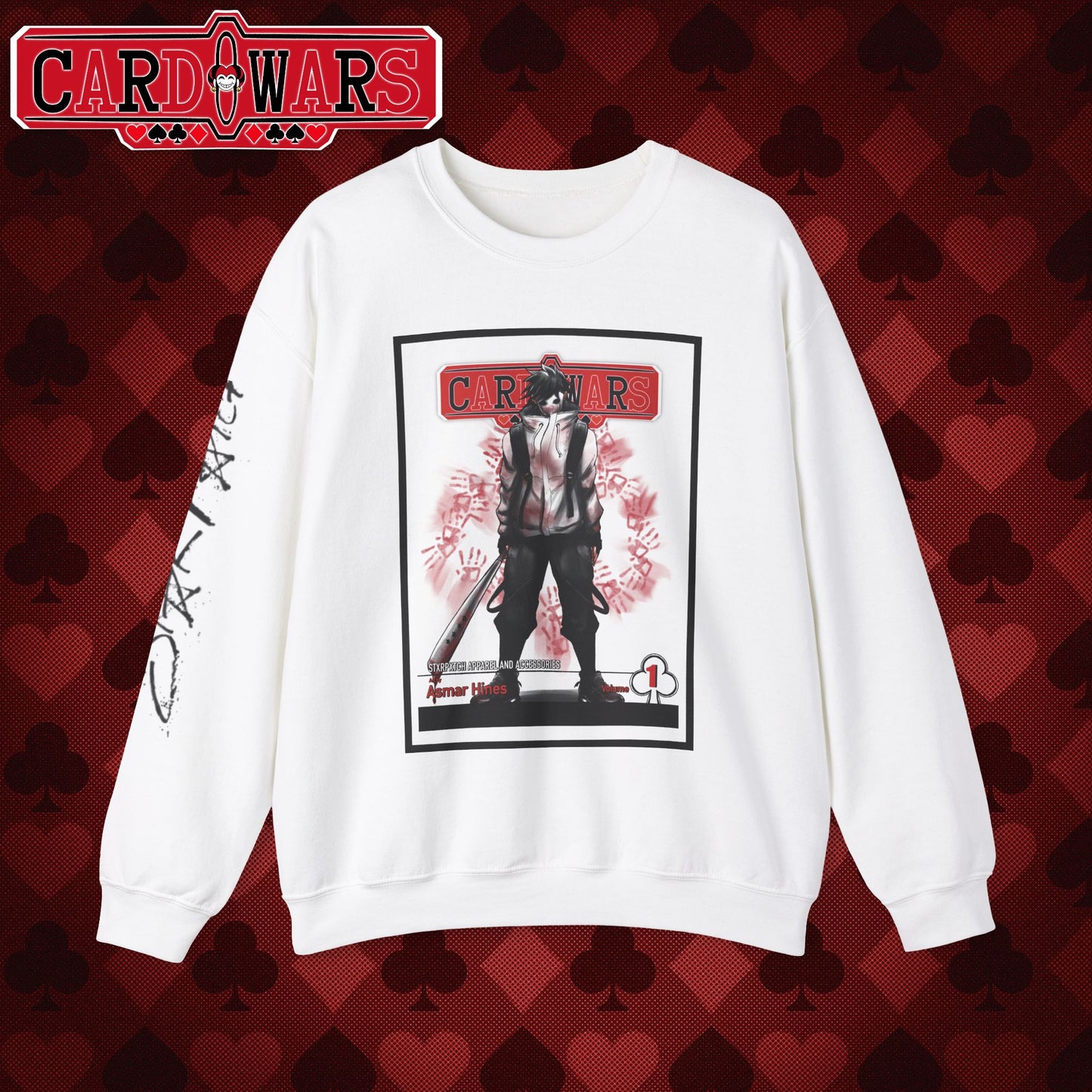 STXRPXTCH: Card Wars Manga Cover Sweatshirt Volume 1- Ace of Clubs