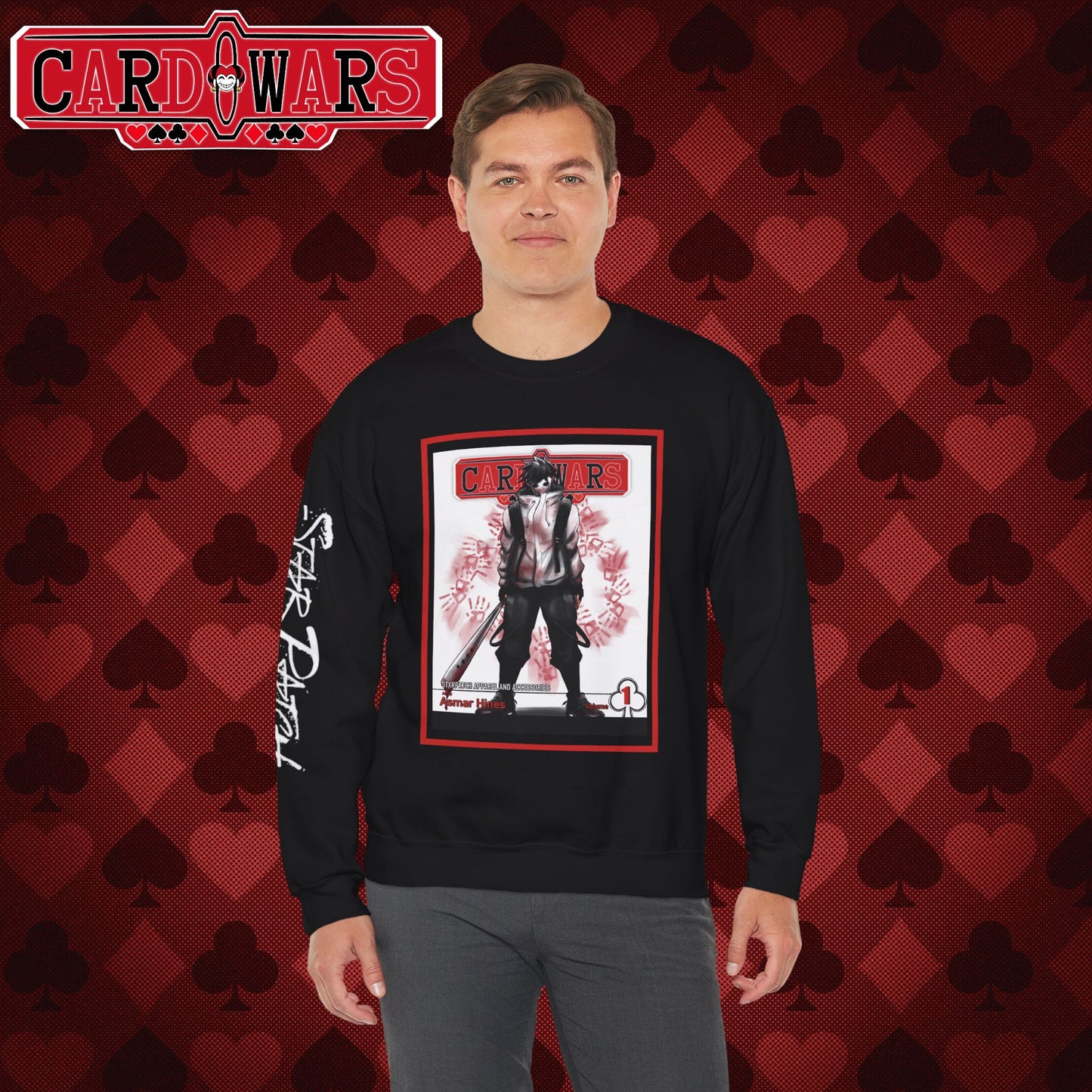 STXRPXTCH: Card Wars Manga Cover Sweatshirt Volume 1- Ace of Clubs