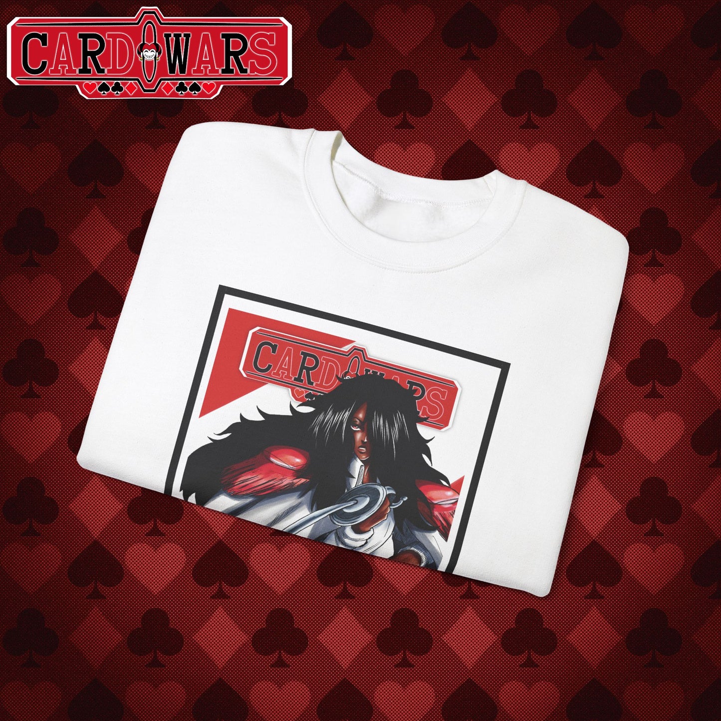 STXRPXTCH: Card Wars Anime Art Sweatshirt-Ace of Diamonds Design Manga Volume 2