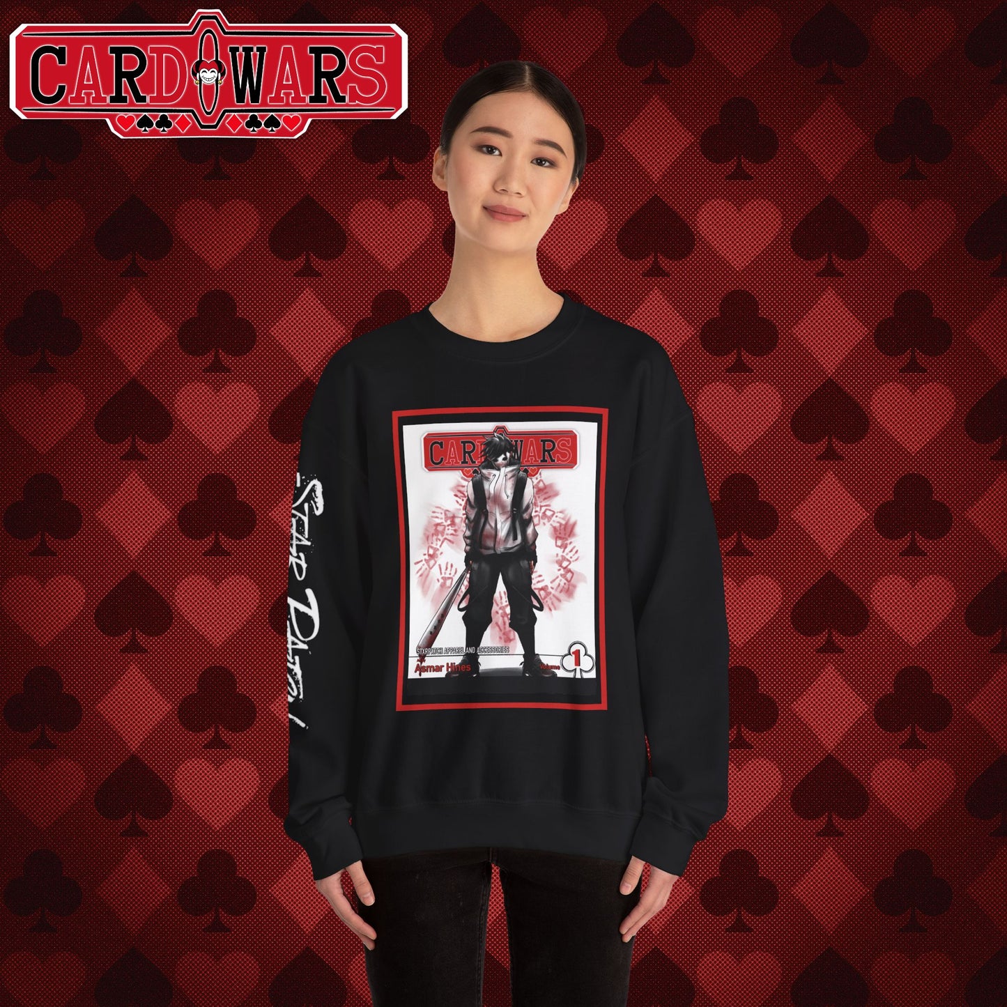 STXRPXTCH: Card Wars Manga Cover Sweatshirt Volume 1- Ace of Clubs