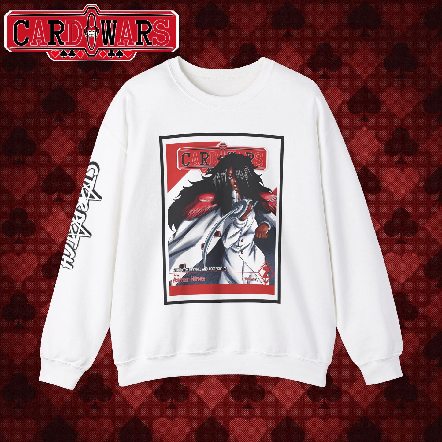 STXRPXTCH: Card Wars Anime Art Sweatshirt-Ace of Diamonds Design Manga Volume 2