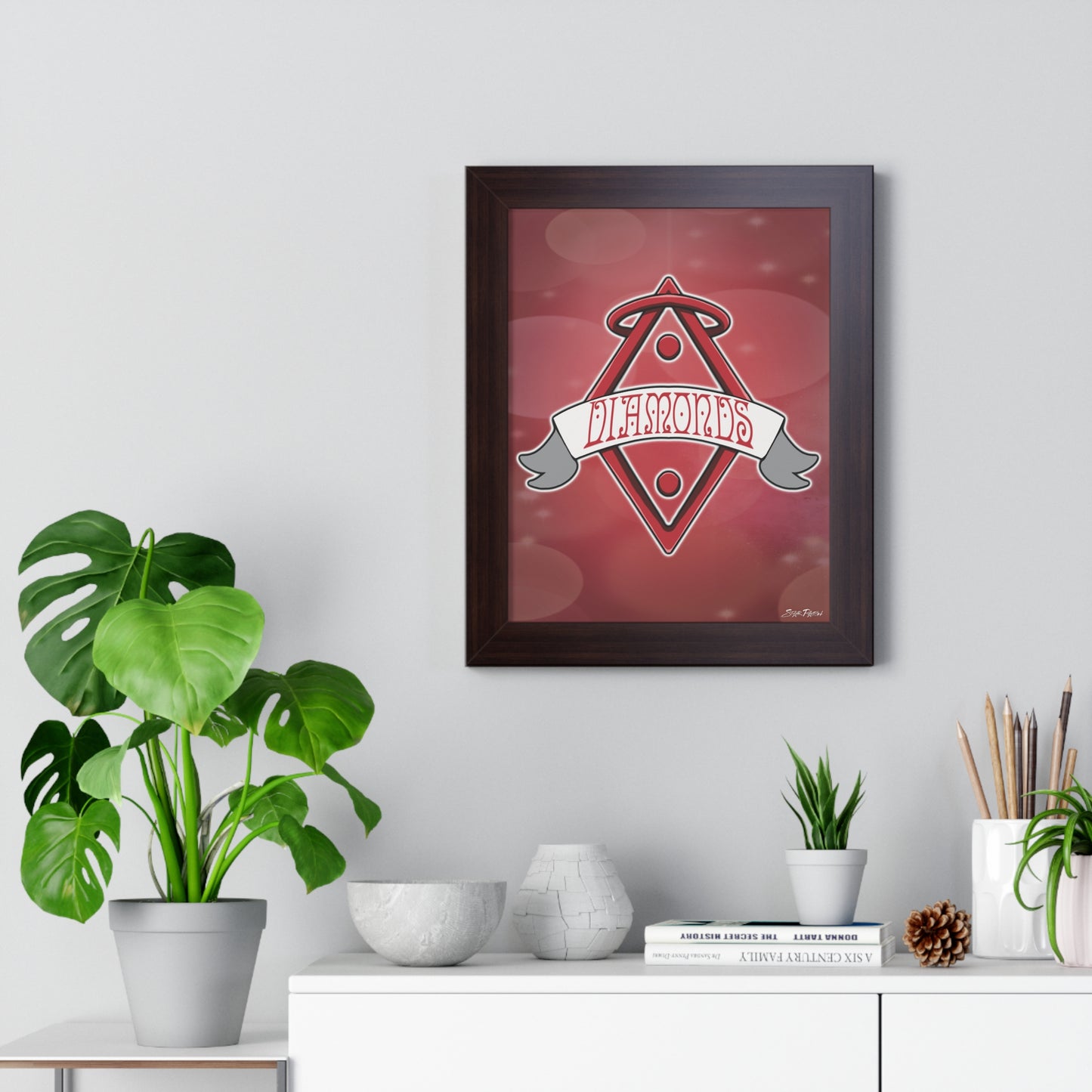 STXRPXTCH Card Wars-Diamond Dynasty Framed Vertical Poster 11in x 14in