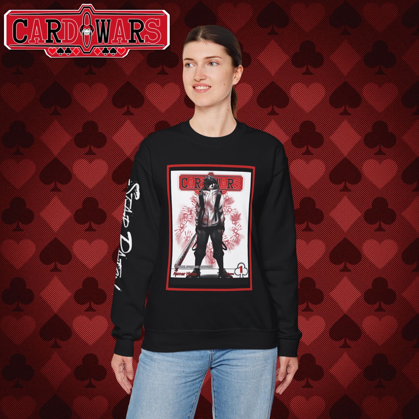 STXRPXTCH: Card Wars Manga Cover Sweatshirt Volume 1- Ace of Clubs