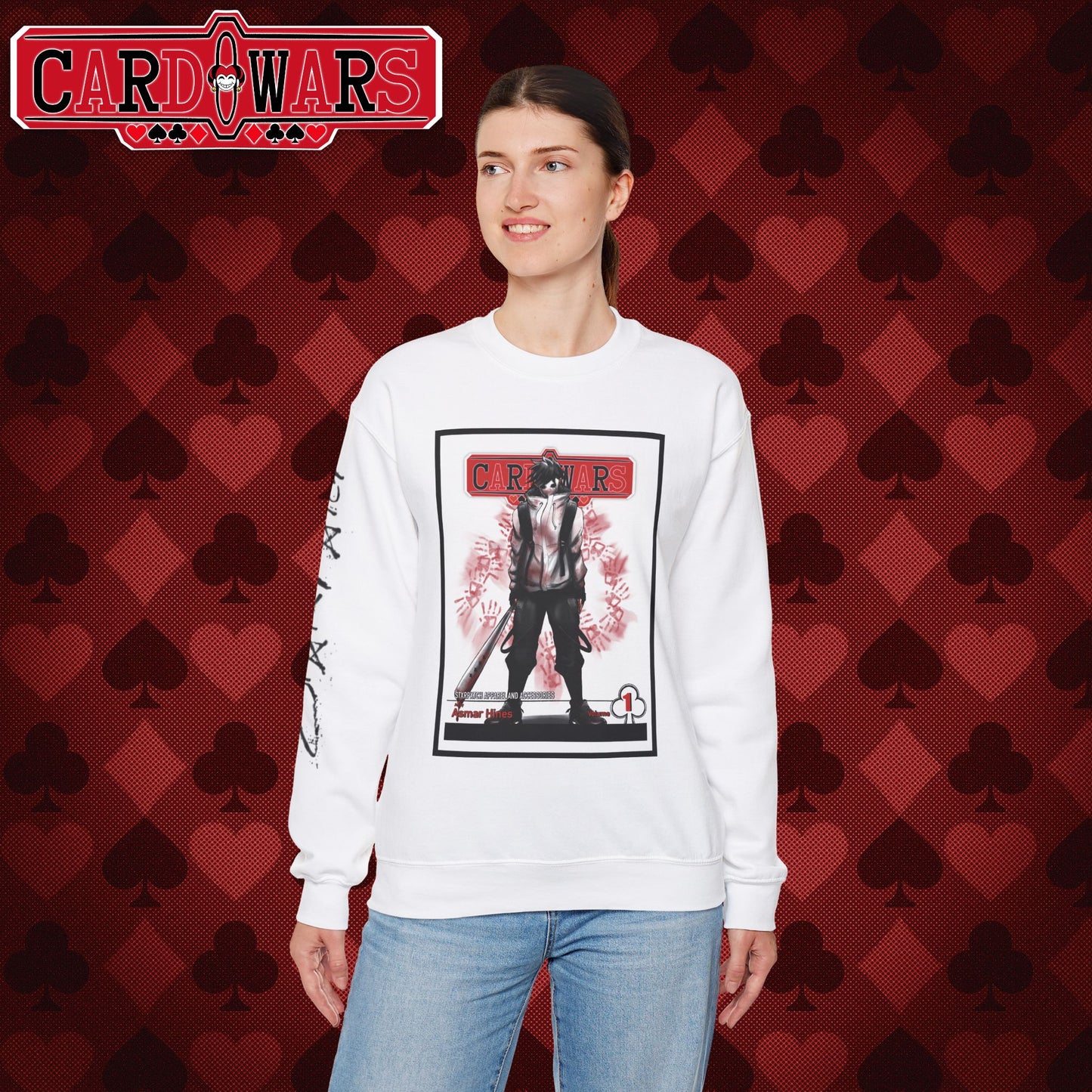 STXRPXTCH: Card Wars Manga Cover Sweatshirt Volume 1- Ace of Clubs