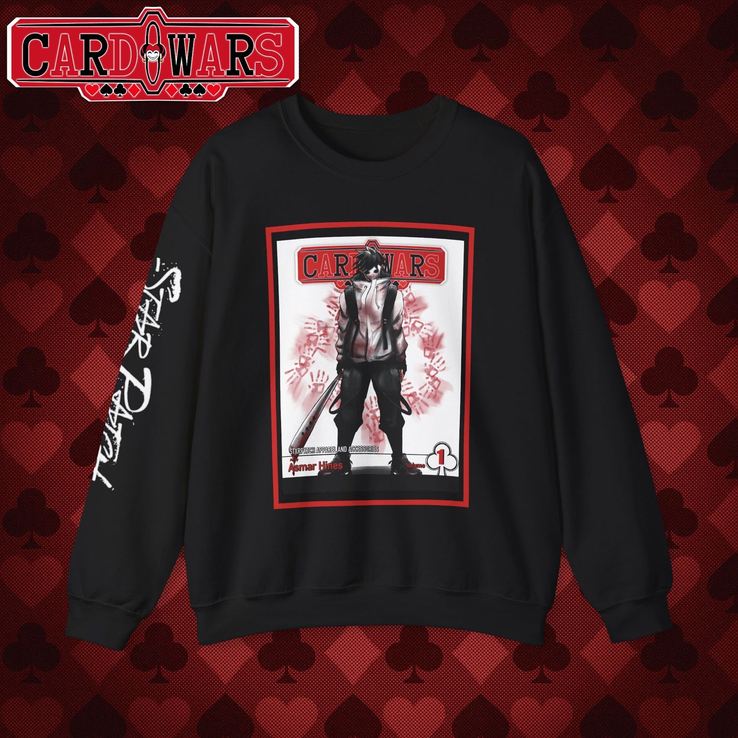 STXRPXTCH: Card Wars Manga Cover Sweatshirt Volume 1- Ace of Clubs