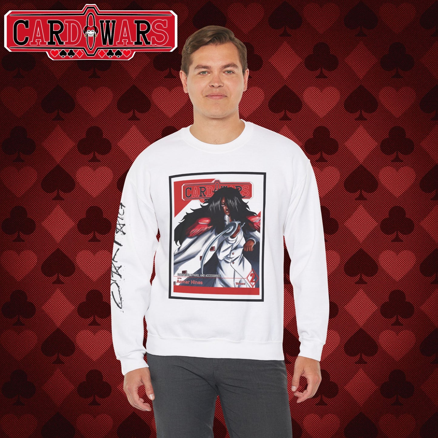 STXRPXTCH: Card Wars Manga Cover Sweatshirt Volume 2- Ace of Diamonds