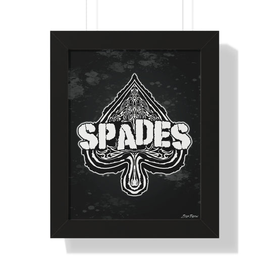 STXRPXTCH Card Wars-Spade Gang Framed Vertical Poster 11in x 14in