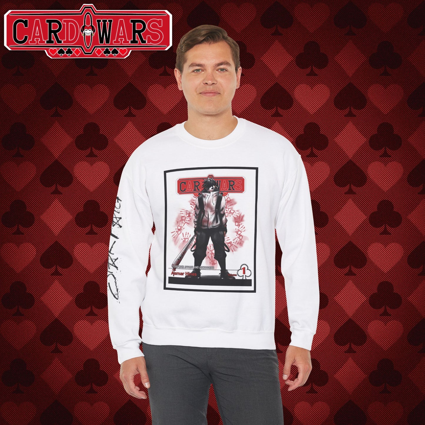 STXRPXTCH: Card Wars Manga Cover Sweatshirt Volume 1- Ace of Clubs