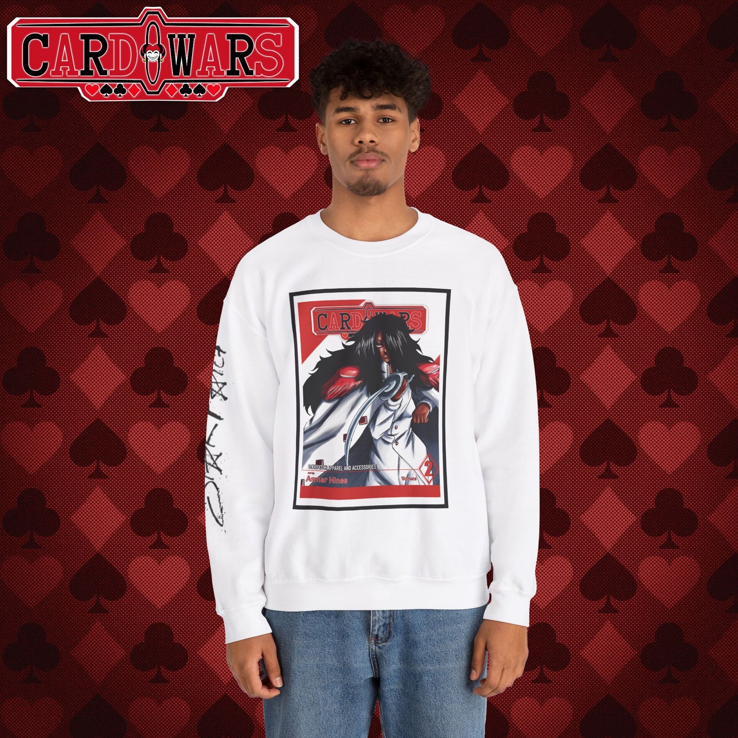 STXRPXTCH: Card Wars Manga Cover Sweatshirt Volume 2- Ace of Diamonds