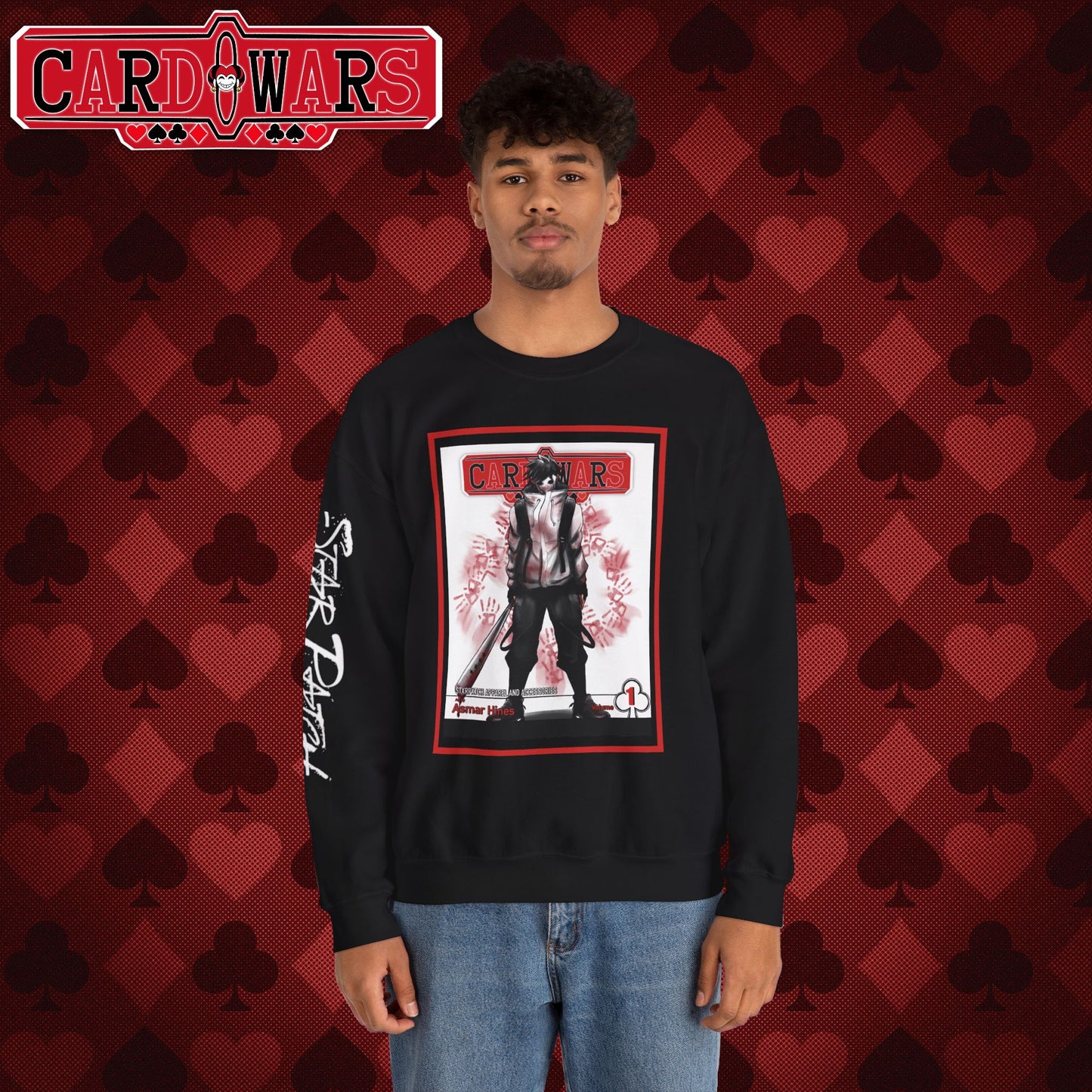 STXRPXTCH: Card Wars Manga Cover Sweatshirt Volume 1- Ace of Clubs