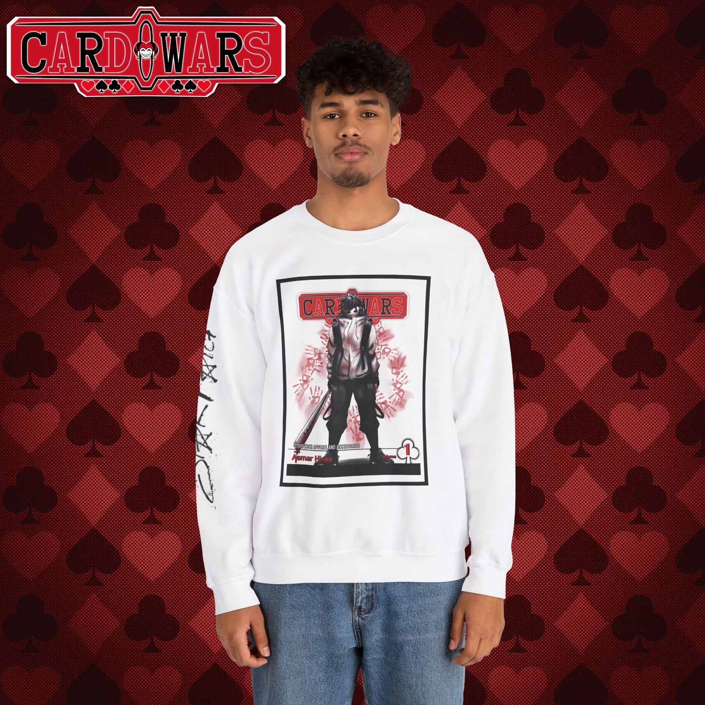 STXRPXTCH: Card Wars Manga Cover Sweatshirt Volume 1- Ace of Clubs